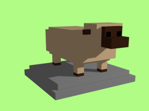 voxel sheep - model 5 Model 3D