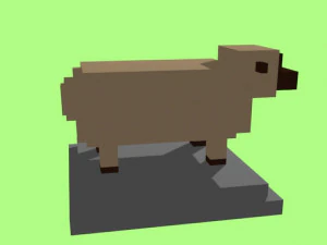 voxel sheep - model 5 3D Model