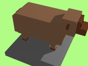 voxel sheep - model 6 3D Model