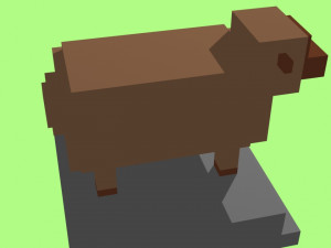 voxel sheep - model 6 3D Model