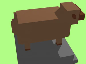 voxel sheep - model 6 3D Model