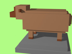 voxel sheep - model 6 3D Model