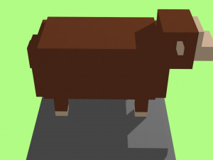 voxel sheep - model 7 3D-Modell