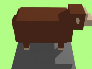 voxel sheep - model 7 3D Model