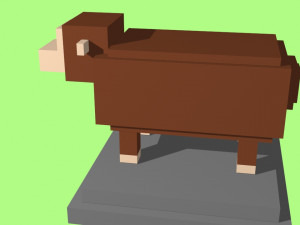 voxel sheep - model 7 3D-Modell