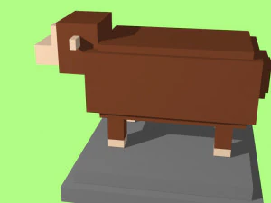 voxel sheep - model 7 3D Model