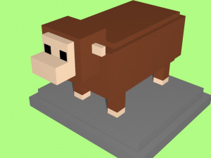 voxel sheep - model 7 3D-Modell
