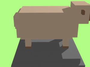 voxel sheep - model 8 3D Model