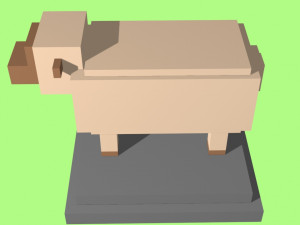 voxel sheep - model 8 Modelo 3D