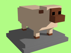 voxel sheep - model 9 3D Model