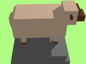 voxel sheep - model 9 Model 3D