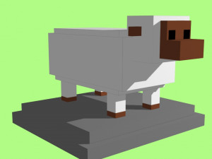 voxel sheep - model 10 3D Model