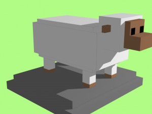 voxel sheep - model 11 3D Model