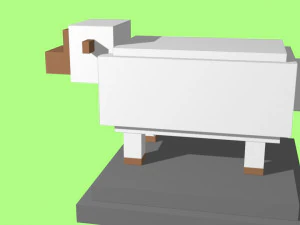 voxel sheep - model 11 3D Model