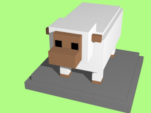 voxel sheep - model 11 Modèle 3D