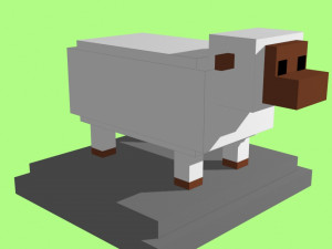 voxel sheep - model 12 3D Model