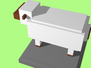 voxel sheep - model 12 3D 模型