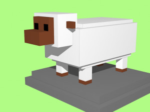 voxel sheep - model 12 3D 模型