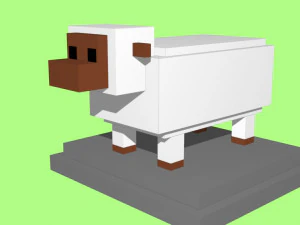 voxel sheep - model 12 3D Model