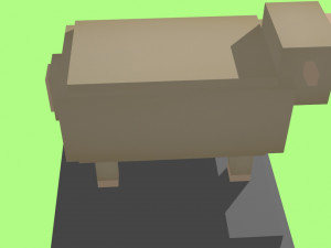 voxel sheep - model 13 Modèle 3D