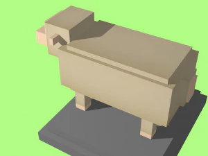 voxel sheep - model 13 3D Model