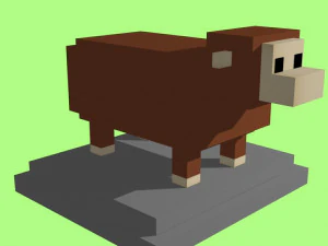 voxel sheep - model 14 3D Model