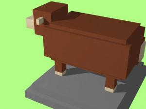 voxel sheep - model 14 3D Model