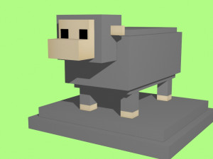 voxel sheep - model 15 3D Model
