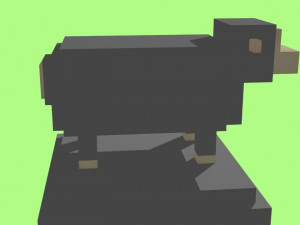voxel sheep - model 15 Model 3D