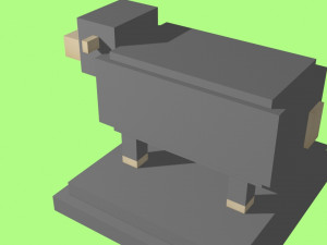 voxel sheep - model 15 Model 3D