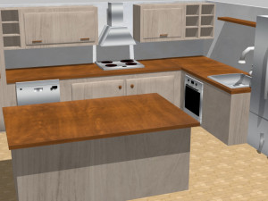 kitchen - model 1 Modelo 3D