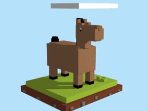 voxel horse - model 3 3D Model