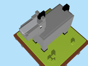 voxel horse - model 4 3D Model
