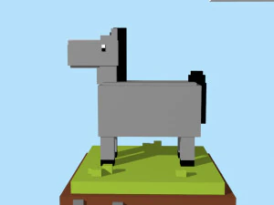 voxel horse - model 4 3D Model
