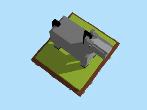 voxel horse - model 4 3D Model
