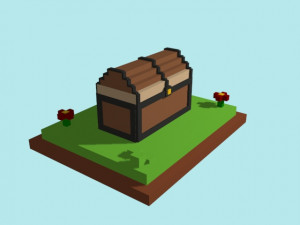 voxel chest - model 1 Modèle 3D