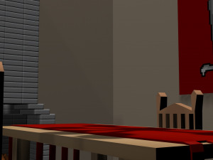 chairs and table - lunchroom Modèle 3D