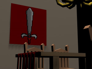 chairs and table - lunchroom Modelo 3D