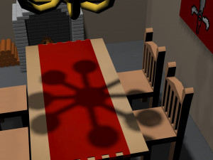 chairs and table - lunchroom Modèle 3D