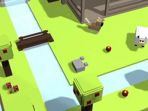 voxel vila casa low-poly Modelo 3D