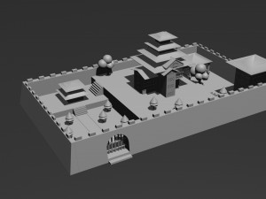 Low Poly Castle 1 Modelo 3D
