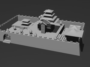 Low Poly Castle 1 Modelo 3D