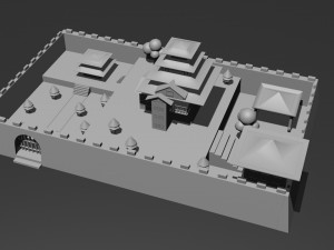 Low Poly Castle 1 Modelo 3D