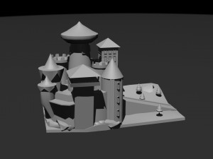 Low Poly Castle 2 Modelo 3D