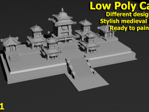 Low Poly Castle 3 Modelo 3D