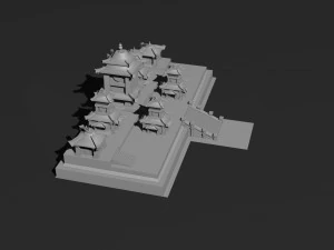 Low Poly Castle 3 3D Model