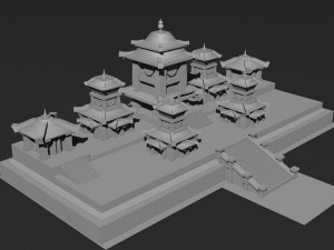 Low Poly Castle 3 3Dモデル
