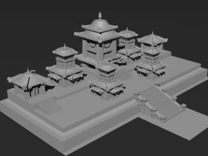 Low Poly Castle 3 3D Model