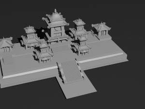 Low Poly Castle 3 3Dモデル