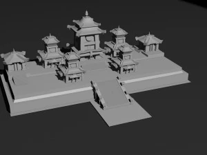 Low Poly Castle 3 3D Model